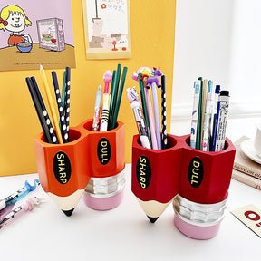 Personalized Pencil holder for primary school teachers desk sharp dull.