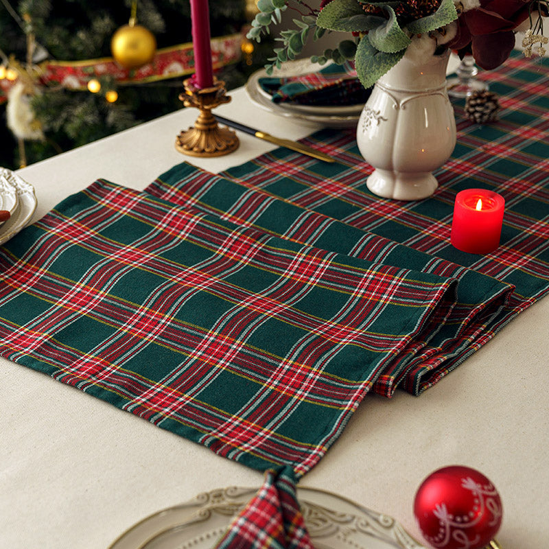 Christmas family home furnishings restaurant hotel Christmas table flag pad tablecloth party party tableware pads