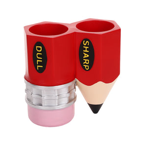 Personalized Pencil holder for primary school teachers desk sharp dull.