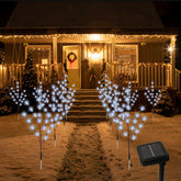 Snowflake Pathway Lights Solar  Outdoor Waterproof Garden Patio Lawn Yard Decorations