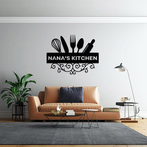 Kitchen Gifts, Custom Metal Sign for Kitchen, Personalized Kitchen Signs, Kitchen Wall Decor