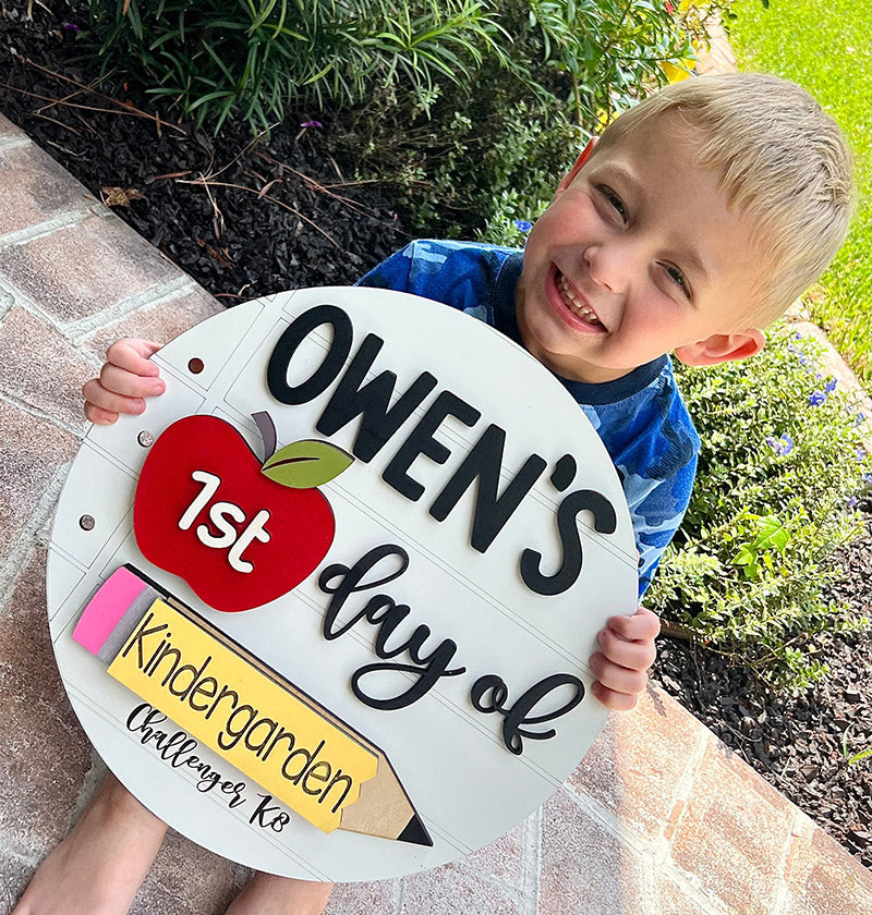 First Day of School Photo Prop, School Photos, Back to School Sign Kit, School Milestones