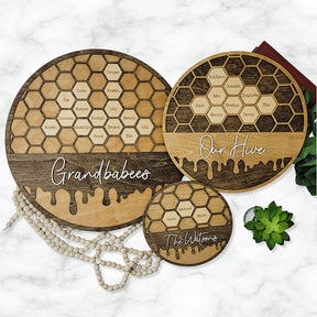 Personalized Bee Hive Family Tree Plaque Bee Family Gift For Grandma Grandbabees Sign