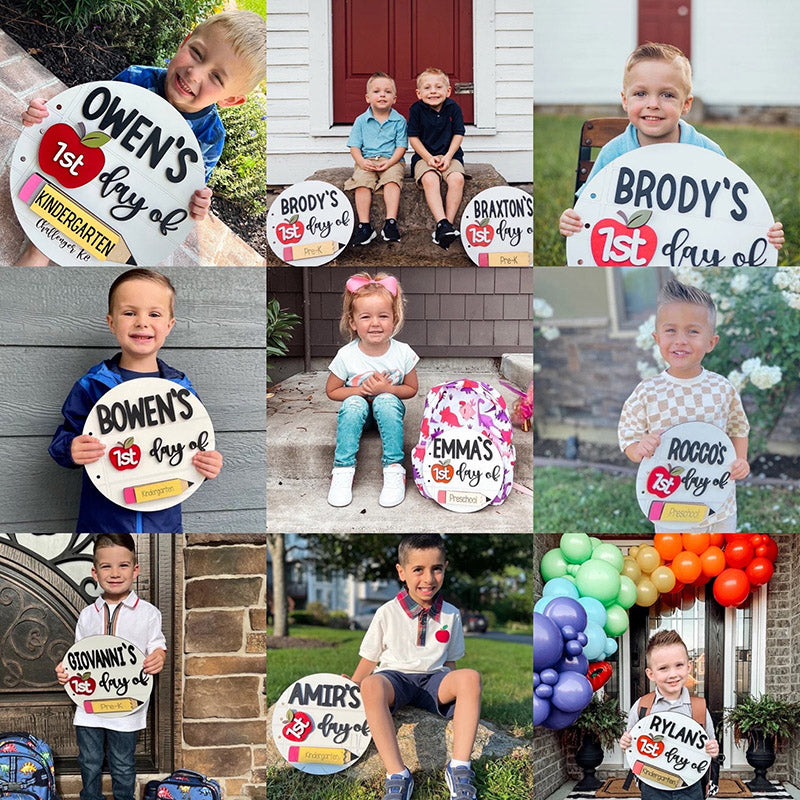 First Day of School Photo Prop, School Photos, Back to School Sign Kit, School Milestones